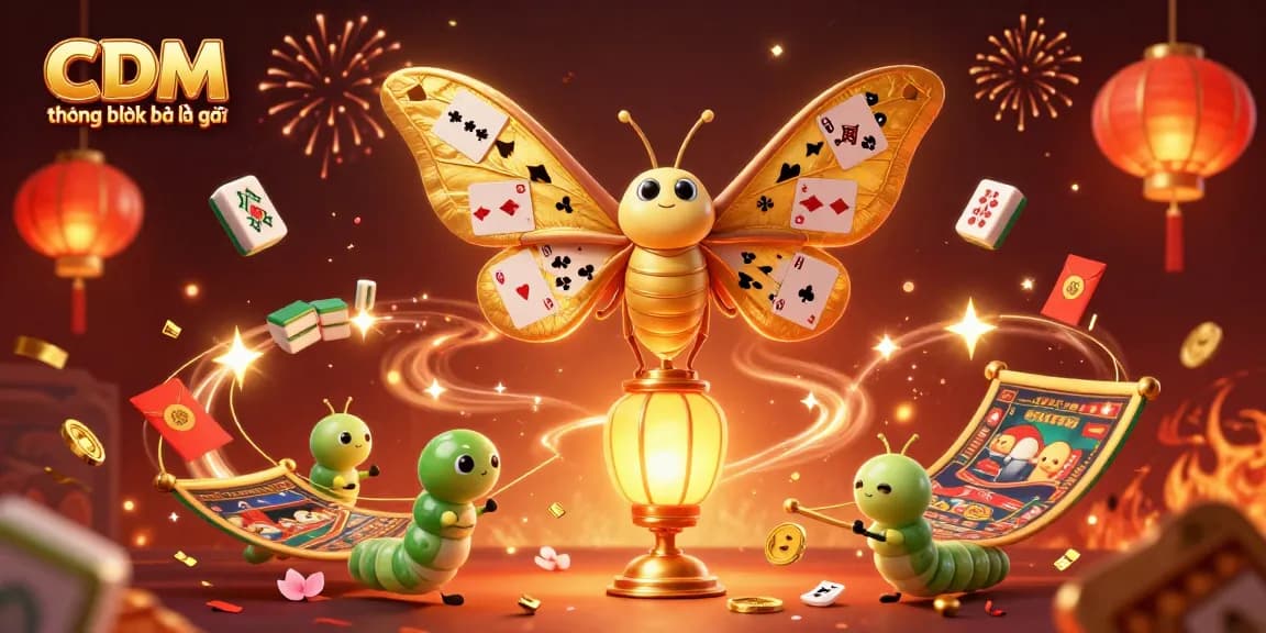 Engaging 3D illustration displaying CDM trong bóng đá là gì with a dynamic scene of casino-themed elements and celebratory motifs.