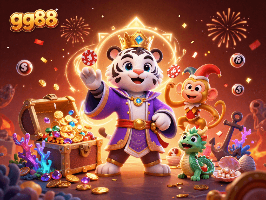 Experience the excitement of winning at gg88 with dynamic lottery gameplay and vibrant characters.
