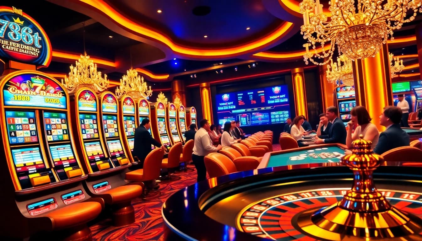 Experience the thrill of betting at 788t with vibrant slot machines and engaging players.