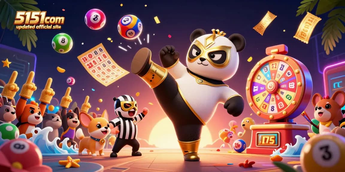 Experience thrilling moments with 5151com updated official site featuring vibrant lottery elements and animal characters.