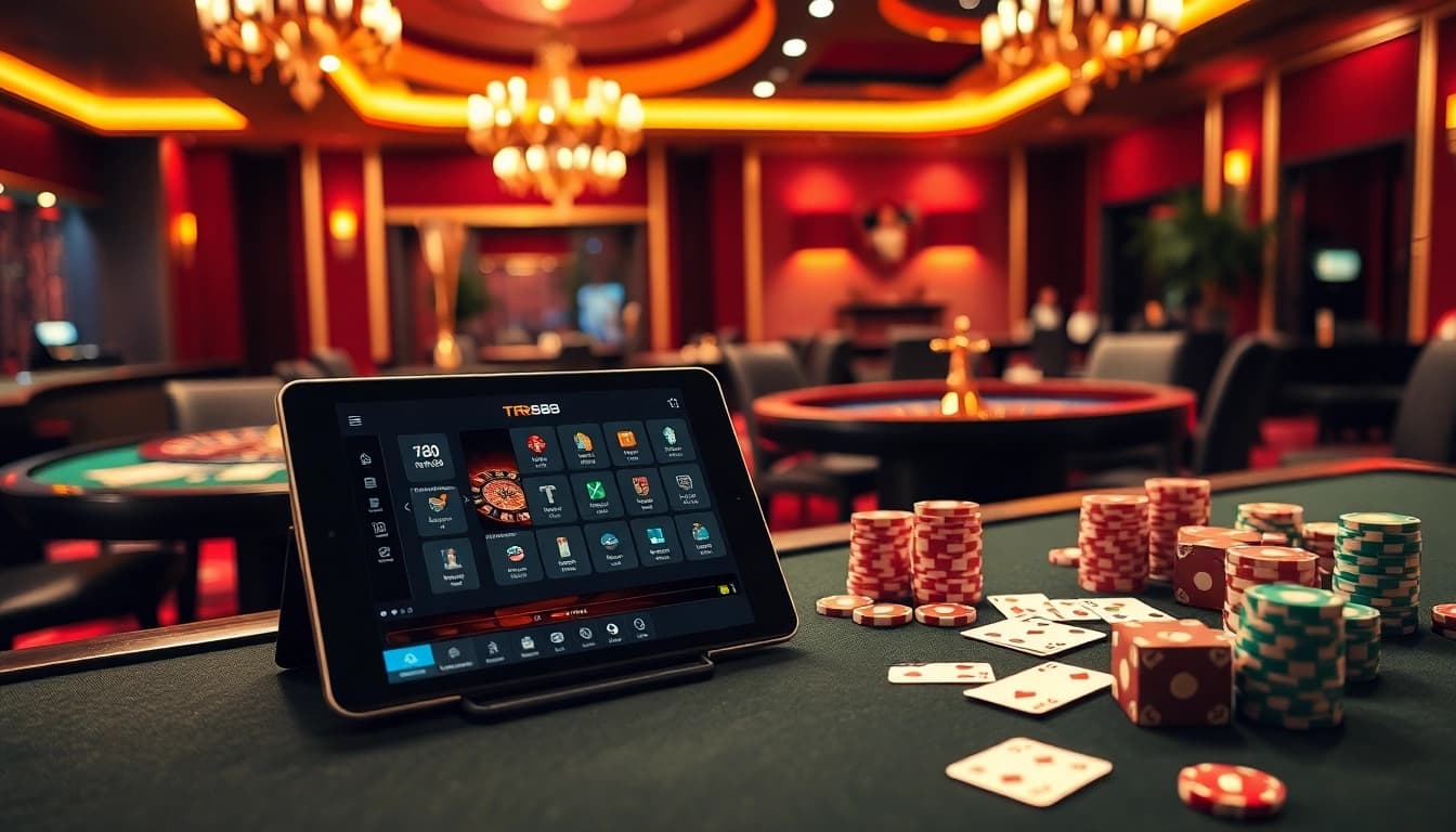 Players enjoying an exciting casino experience with TR88 betting tables and dynamic gaming elements.