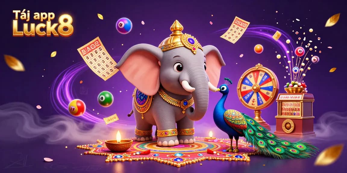 Tải app Luck8 to enjoy seamless mobile gambling with vibrant casino-themed visuals and interactive elements.
