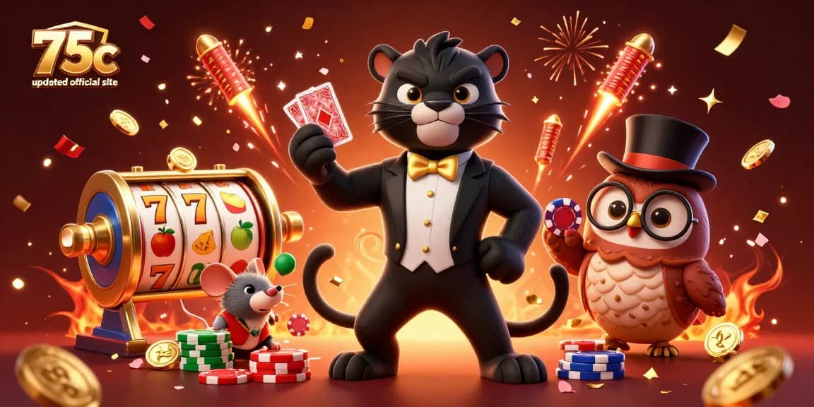 Experience thrilling gameplay at the 75c updated official site with a charismatic dealer and poker action.