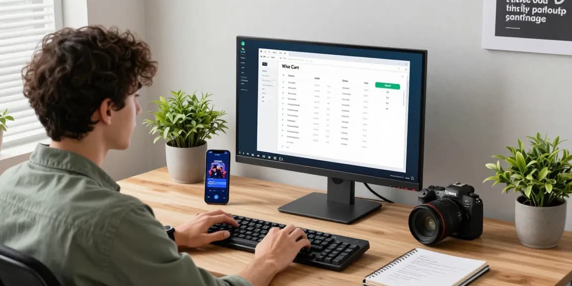 Optimizing PC performance with Wise Care on rokok88 slot login interface in a sleek workspace.