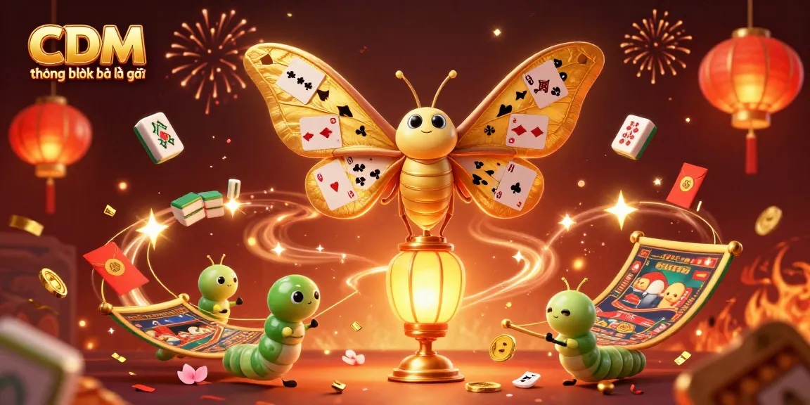 Engaging 3D illustration displaying CDM trong bóng đá là gì with a dynamic scene of casino-themed elements and celebratory motifs.