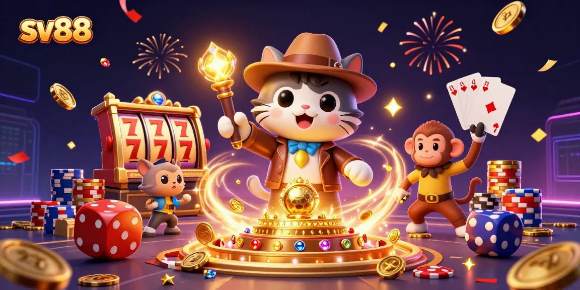 Experience the thrills of sv88 with a dynamic 3D casino adventure featuring prized artifacts and playful characters.