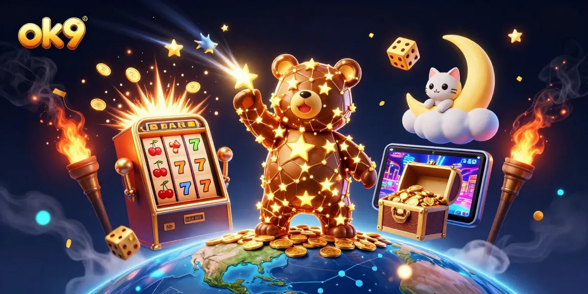 Experience the thrill of winning at ok9 with dynamic slot machines and iconic symbols.