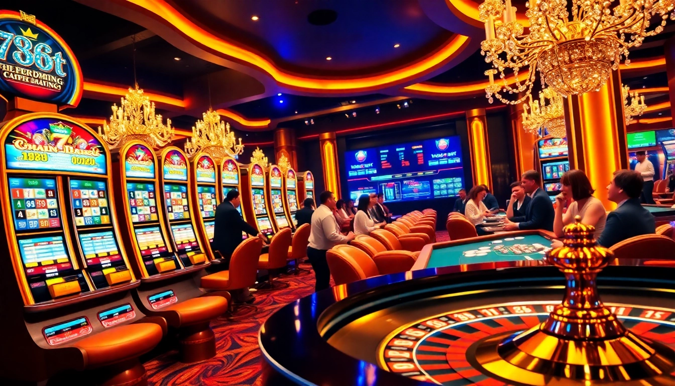 Experience the thrill of betting at 788t with vibrant slot machines and engaging players.