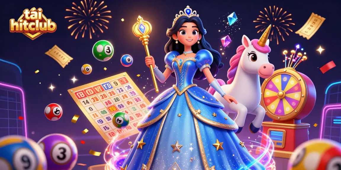 Experience the thrill of tải hitclub with vibrant gaming elements and enchanting characters in a 3D illustration.