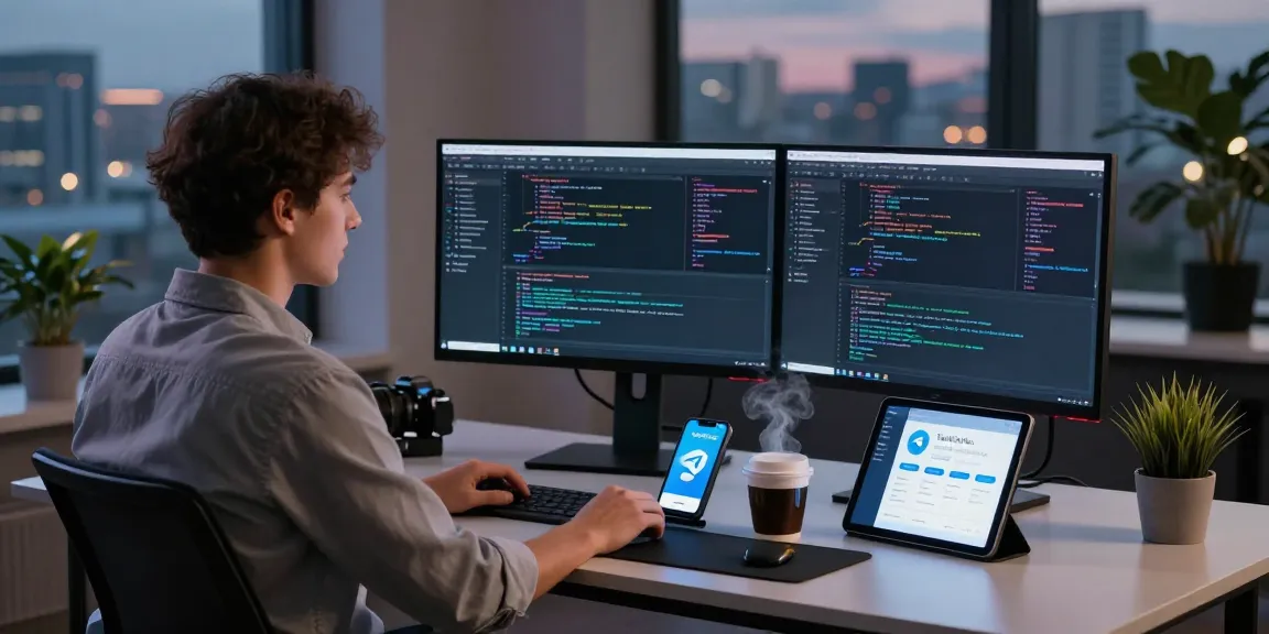 Download Telegram for seamless communication and productivity in a modern tech workspace.