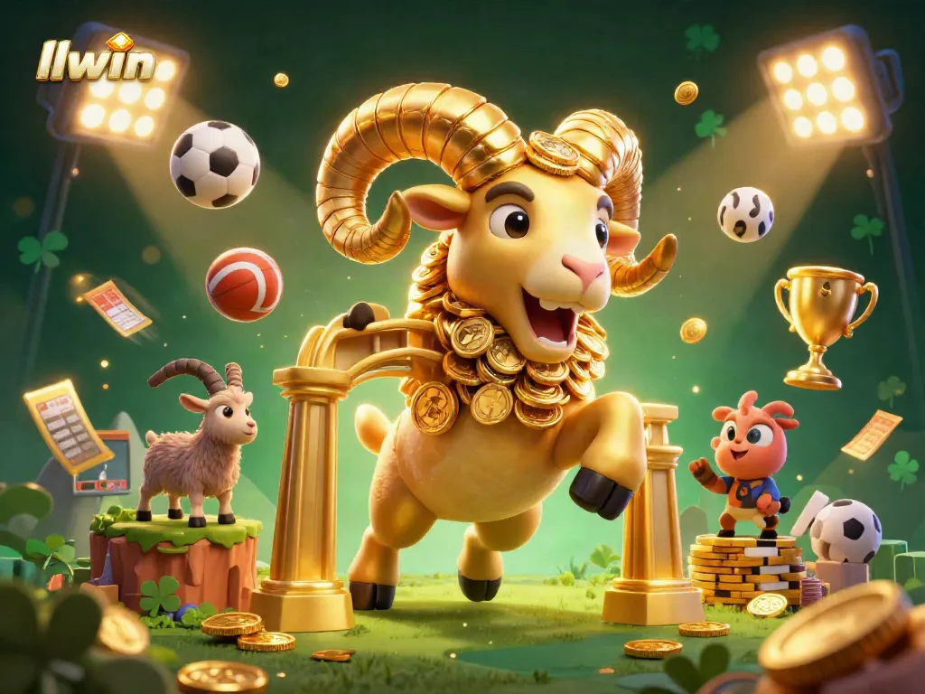 llwin engages players with thrilling betting action amidst golden trophies and dynamic sports elements.